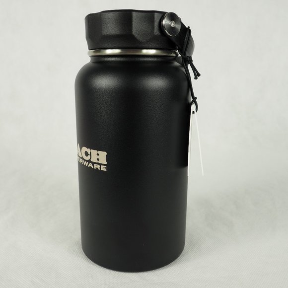 Coach Water Bottle Stainless Steel Plastic Silicone Lid Cap 25oz 750mL C6392G - Picture 2 of 8